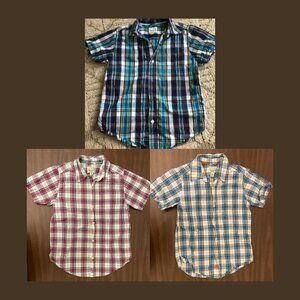 Three Childrens Place Short Sleeve Button Downs Size 7/8